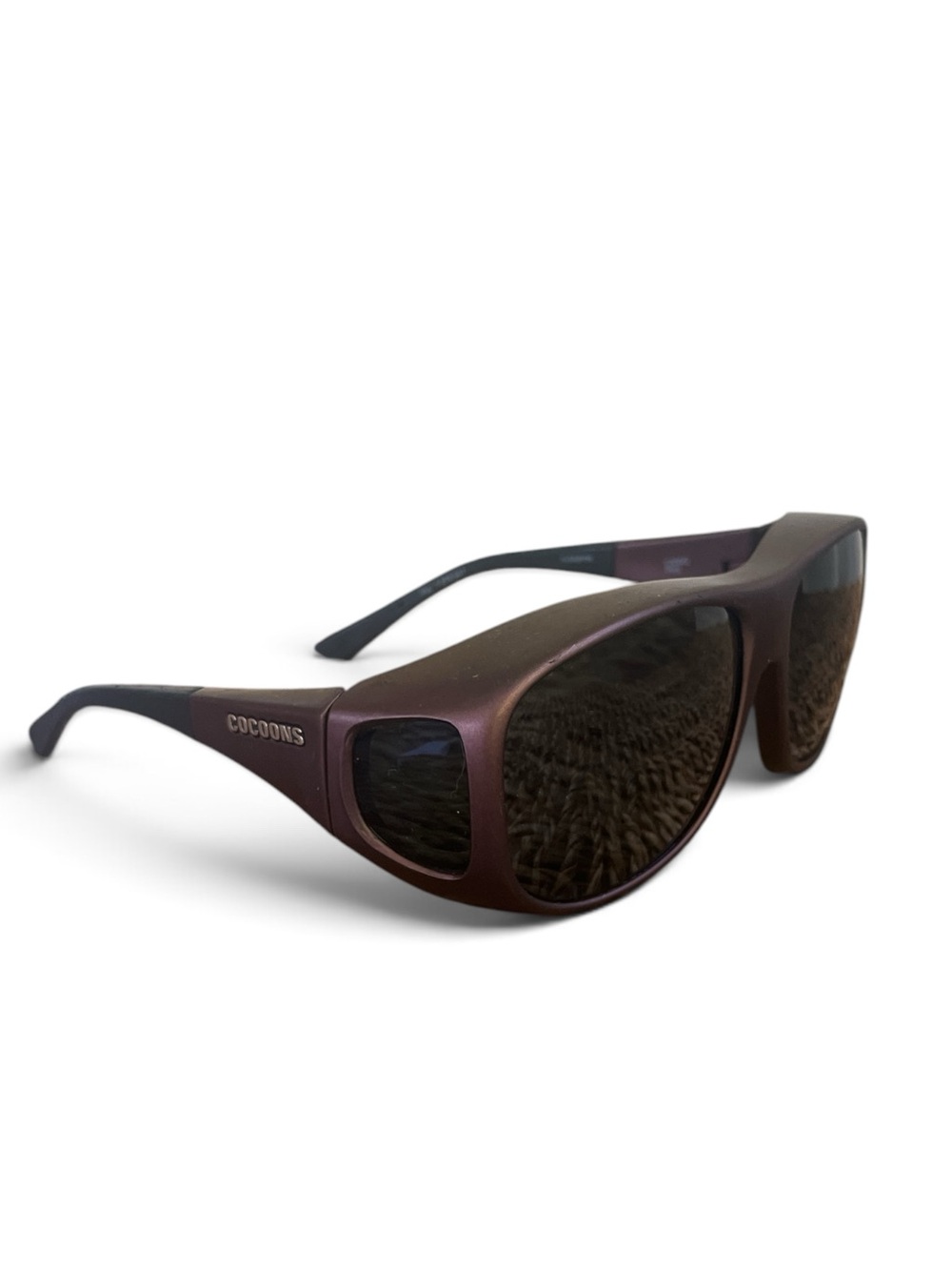Men’s Cocoons Fitover Wrap Sunglasses Brown/Burgundy